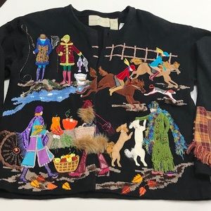 NWT Design Options Philip and Jane Gordon Sweater